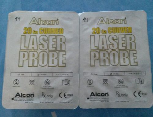 Alcon curved laser probe 20ga (0.91mm) 8&#039; (2.4m) engauge rfid 8065750989 qty. 2 for sale