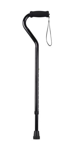 Drive medical foam grip offset handle walking cane, silver for sale