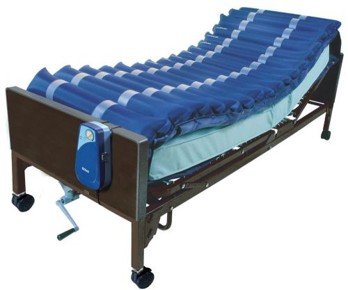 Drive Medical 5 Med Aire Low Air Loss Mattress Overlay System with APP, Blue, 5