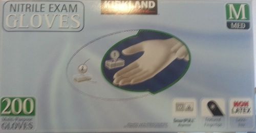 Kirkland signature nitrile exam gloves - 200 ct. - medium, latex free for sale