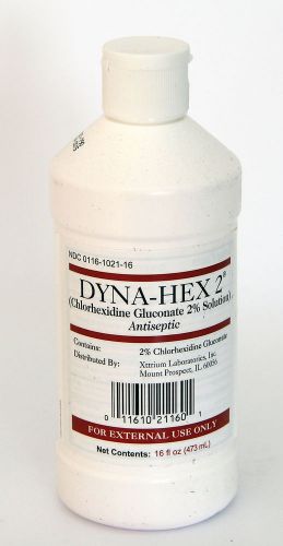 Dyna-hex 2 2% antiseptic skin cleanser prep  chg solution 16 oz 098716 for sale