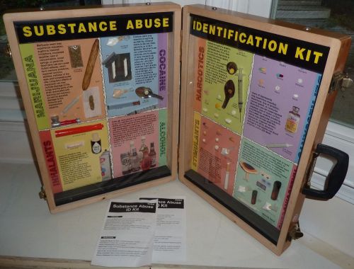 Health EDCO Substance Abuse briefcase display training kit