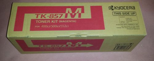 Kyocera Mita Genuine TK-857M Magenta Toner Kit TASKalfa 400ci, 500ci, 552ci