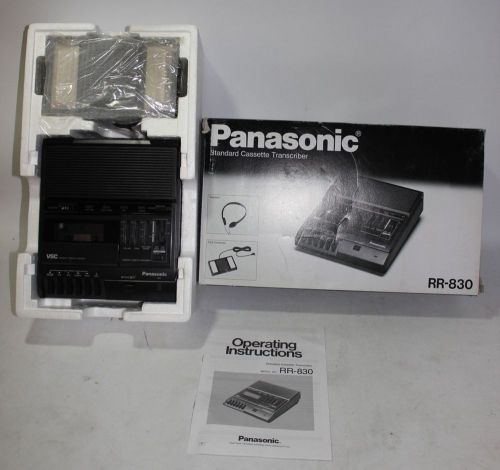 Panasonic RR-830 Standard Cassette Transcriber Dictation