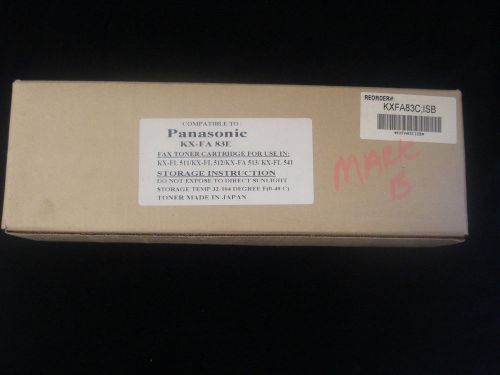 Panasonic X-FA 83E Fax Toner Cartridge New Old Stock KX-l 511 512 513 541