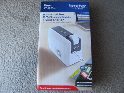 Brand new brother pt-1230pc pc-connectable label maker for sale