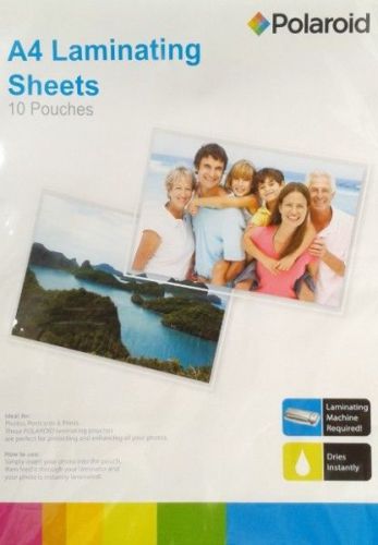Polaroid a4 laminating sheet 40 pouches for photos postcards prints (100+ sold) for sale