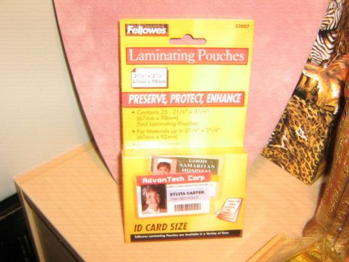 Fellowes Laminating Pouches 3 Pack with 25 EACH