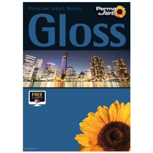 PermaJet 50802 Gloss 271gsm 6 x 4 inch Dry Printing Paper [Pack of 100]