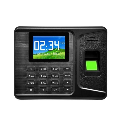 Fingerprint Attendance Access Control time clock Recording System machine/USB