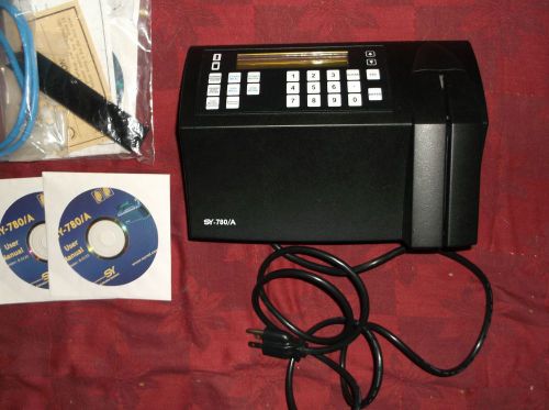 Synel SY-780/A timeclock, barcode model, never used, no reserve.
