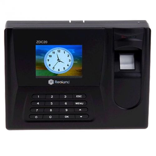 Realand Biometric Fingeprint Time Attendance System Network TCP USB+ID Card+ PWD