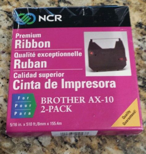Brother AX 10 Typewriter Ribbon ~ NCR Brand  2 pack