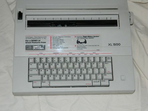 Smith Corona Electronic Typewriter # XL-1500 with Keyboard Cover!