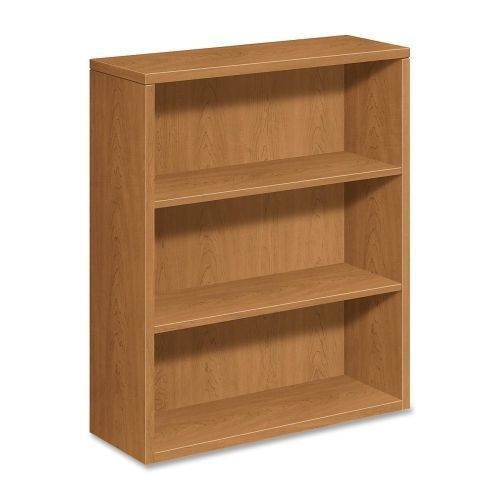 10500 series laminate bookcase, three-shelf, 36w x 13-1/8d x 43-3/8h, harvest for sale