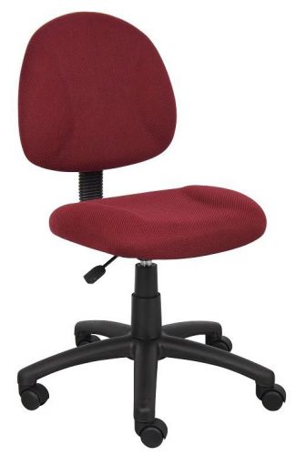 B315 boss burgundy deluxe posture office/computer task chair for sale
