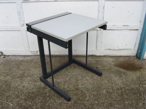Folding workstation computer table italy -makio hasuike- industrial mid century for sale