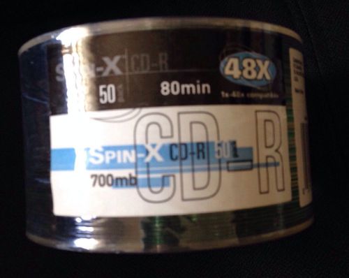 50 pack spin-x cd-r 80min 700mb. for sale