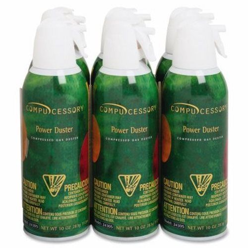 Compucessory Air Duster Cleaner, Moisture-free/Ozone Safe, 10oz, 6/PK (CCS24306)
