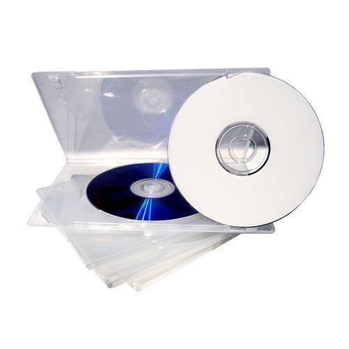 100 New Clear Single Slim CD DVD Case 7mm