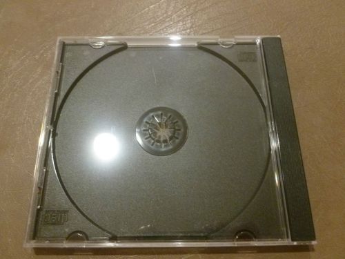 CD Compact Discs single empty cases Lot 90 Black Digital Audio CD-R
