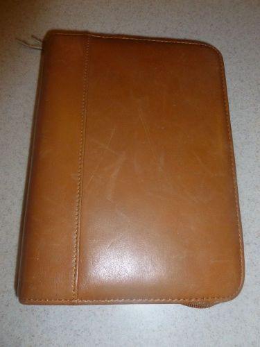 PERSONAL 1.0&#034; GENUINE LEATHER Rolodex Planner BINDER Compact 6 ring 8.5&#034;x 6&#034;