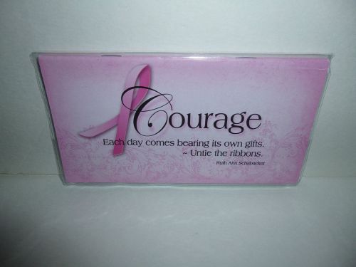 2015-2016 Pink Ribbon Breast Cancer Awareness Pocket Planner - Courage - NEW!!!
