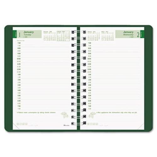 Rediform ecologix daily planner - daily - 5&#034; x 8&#034; - 1 year - january (cb410wgrn) for sale