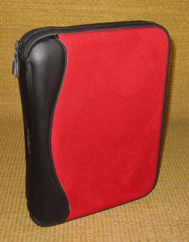 Classic 1.125&#034; Rings | Black/Red Durable SPORT FRANKLIN COVEY Zip Planner/Binder
