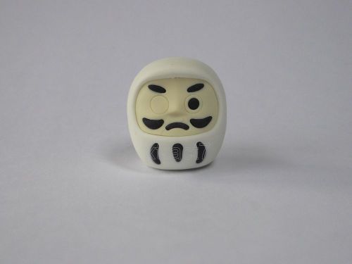 Iwako Japan Good Luck Charm Ward Off Evil White Eraser Made in Japan