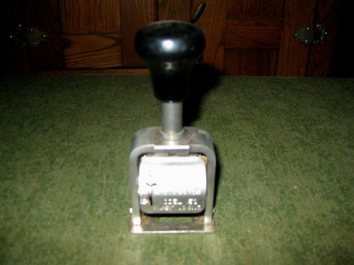 Industrial roberts numbering machine model 150 hand stamp for sale