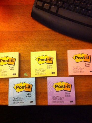 5 Packs Of 100 3M Post Its