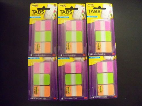 3m post-it durable filing tab, 1 x 1.5 in, 216 tabs total!!  (6 packs of 36) for sale