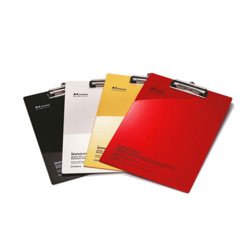 Lot of 4 Paper Holder Color Clipboard Sysmax Vertical Type Office