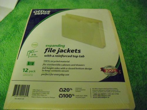 File jackets with a reinforced top tab