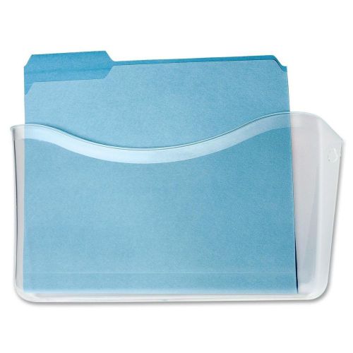 Rubbermaid unbreakable single pocket wall file, letter size (85. x 11), clear... for sale
