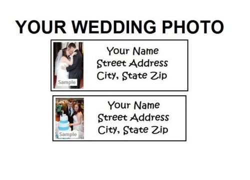 Your wedding photo /picture personalized custom stickers &amp; return address labels