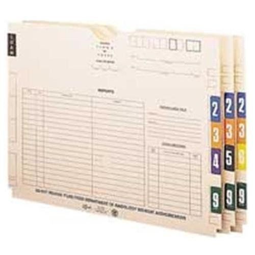 Smead 67497 Brown Am100rn Color-coded Numeric Label - 7 - 1.50&#034; Width (smd67497)