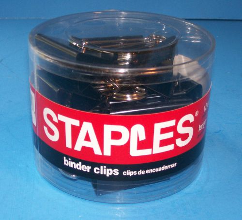 NEW!!!!! Staples Binder Clips Large 2&#039;&#039; 12 Pack - Office Supplies