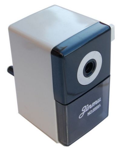 Pencil sharpener black white hand rotation with desk fix for sale