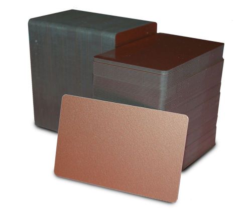 Copper CR80 30 Mil PVC Cards for Monochrome ID Printing Great for Business Cards