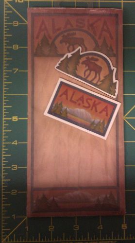 Magnetic Memo Pad with 2 magnets - Alaska - Moose NIP