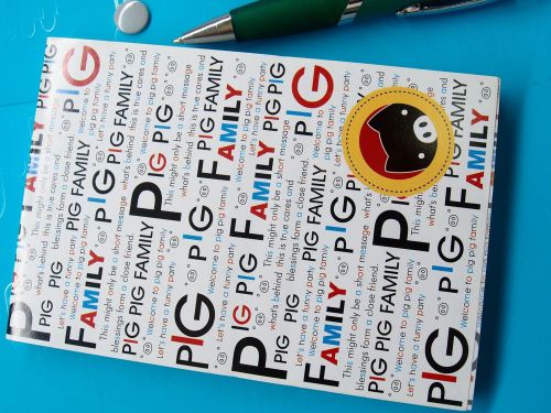 1PCS Pig Pig Family Memo Message Note Fax Paper Letter Writing Pad Stationery D4