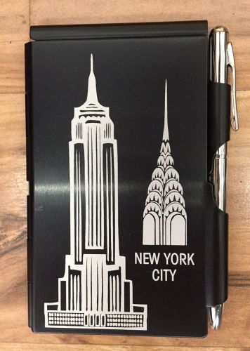 Wellspring Flip Note w/Pen - New York City - Empire &amp; Chrysler Buildings #1549