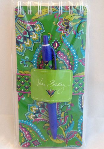 Vera bradley emerald paisley notepad with pen for sale