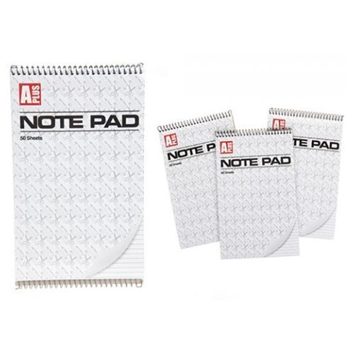 Lined Reporters Notebook 3 Pack Memo Writing Pad Stationary Home Office School