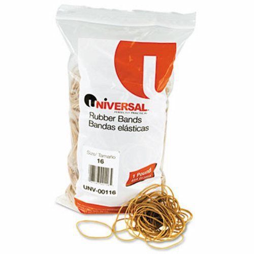 Universal Rubber Bands, Size 16, 2-1/2 x 1/16, 1900 Bands/1lb Pack (UNV00116)