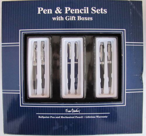 (3) Pierre Cardin Pen And Pencil Sets With Gift Boxes, NIB