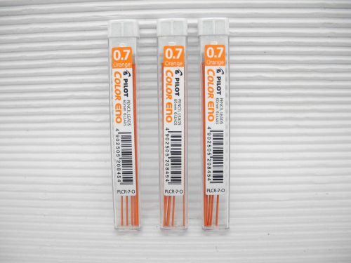 Free Shipping 5X tube Pilot 0.7 colour eno pencil lead (Orangex6pcs )