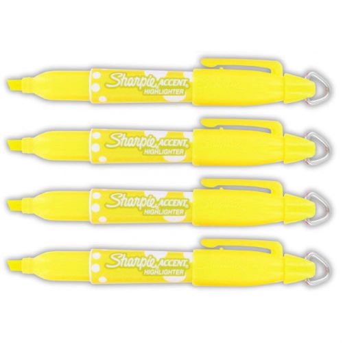 10 Sharpie Fashion Mini Yellow Chisel Tip Highlighters